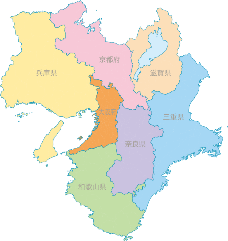 近畿地方地図